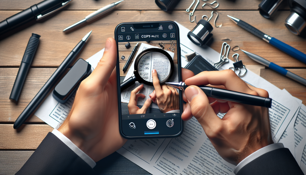 comment faire un copier-coller sur un portable