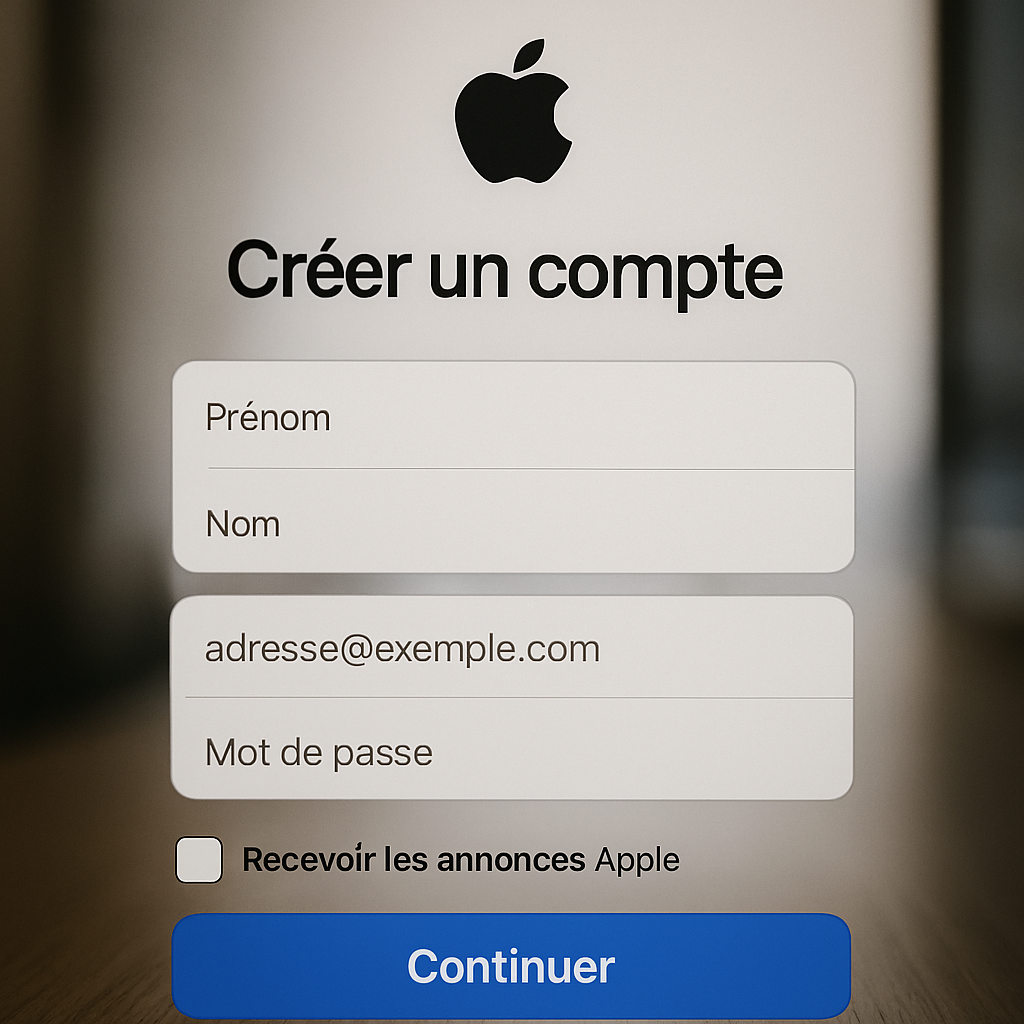 apple créer un compte