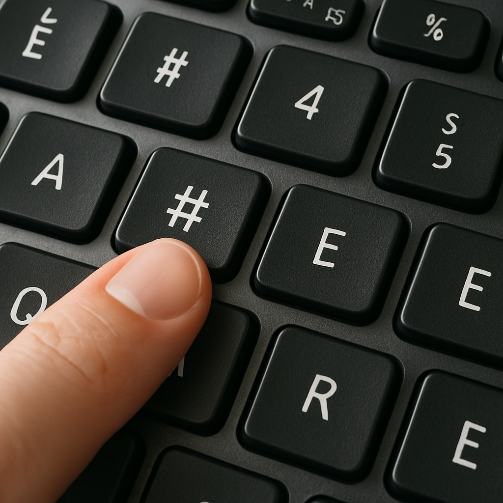 comment faire le # sur un clavier