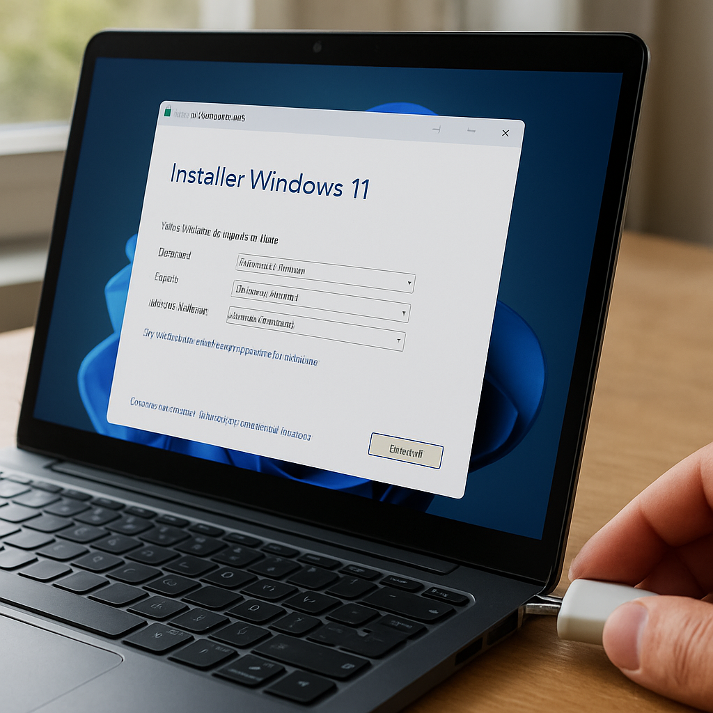 comment installer windows 11 avec une clé usb